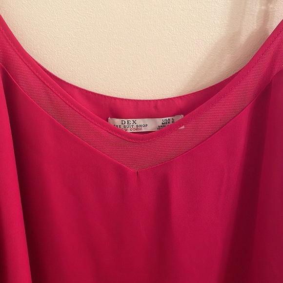 Dex Suit Shop Fuschia Tank Top-Size L - Picture 2 of 3